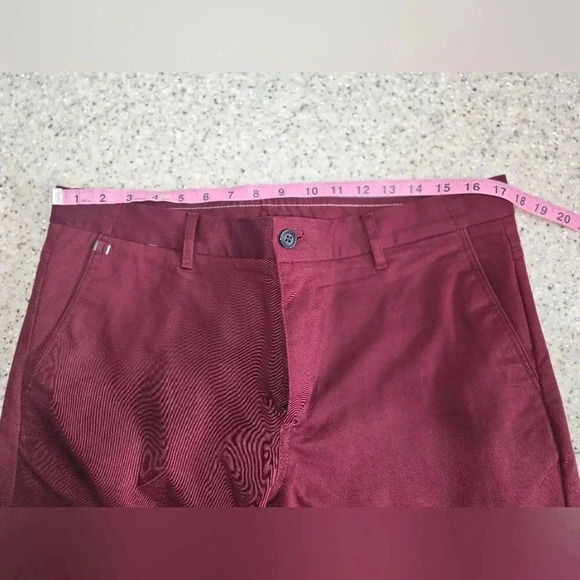 Zara Man Pants Size 34 Purple Cotton Stretch Made In Turkey Capris YGI N2-301 - Picture 9 of 12